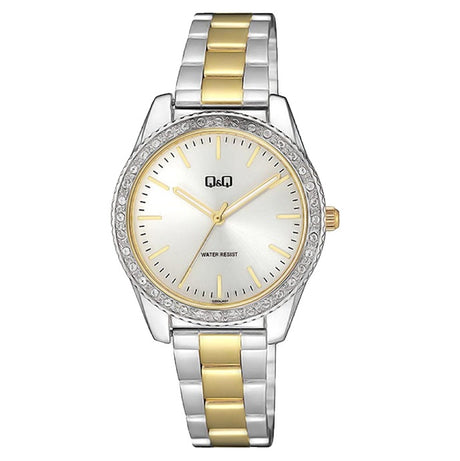 QZ59J Reloj QQ Análogo para Señorita Pulsera de Acero Inoxidable