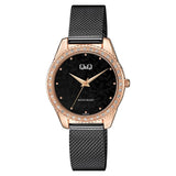 QZ59J Reloj QQ Análogo para Mujer Pulsera Mesh