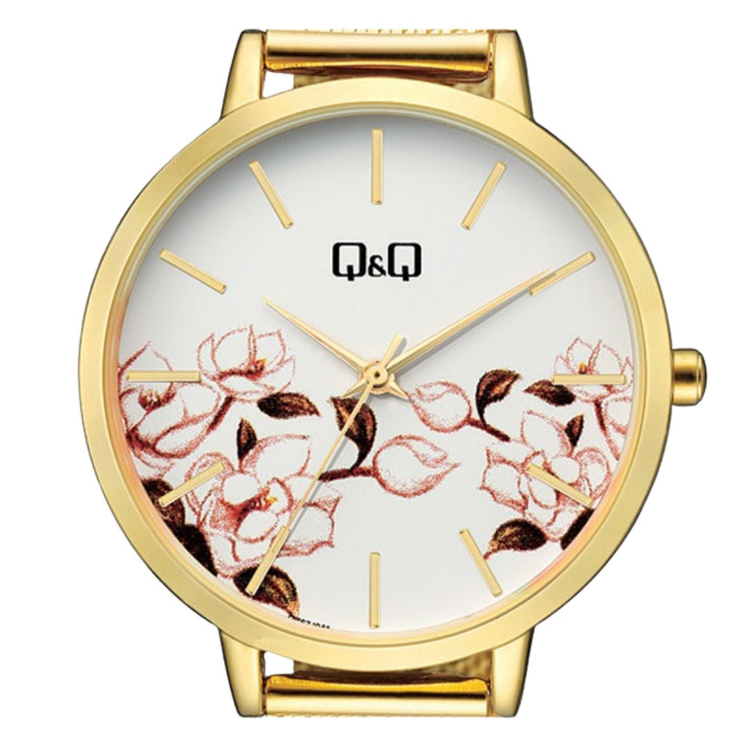 QZ67J Reloj QQ Análogo para Dama Pulsera Mesh