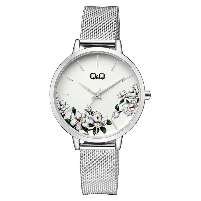 QZ67J Reloj QQ Análogo para Dama Pulsera Mesh