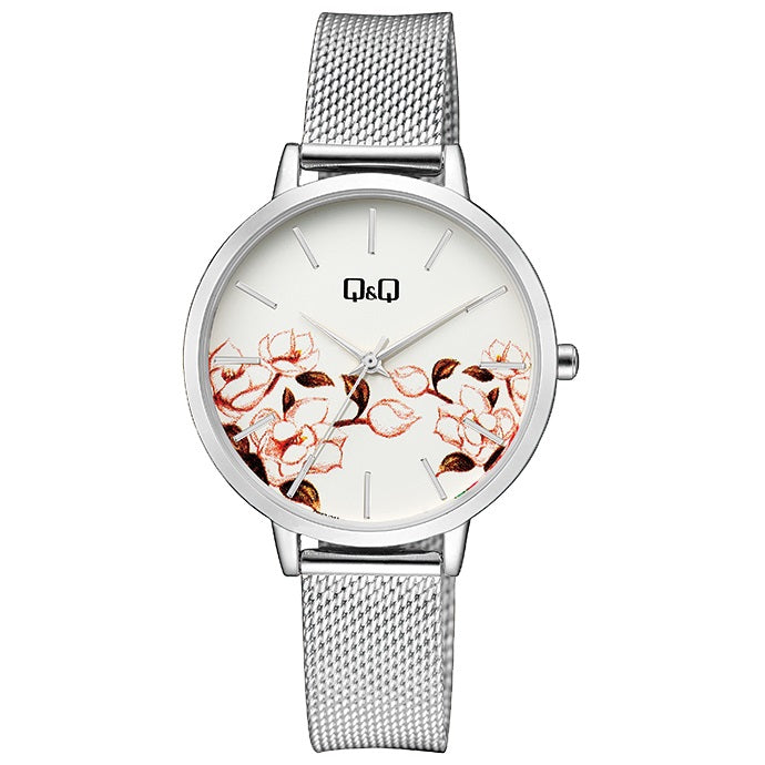 QZ67J Reloj QQ Análogo para Dama Pulsera Mesh