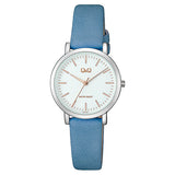 QZ87J Reloj QQ para dama pulsera de Cuero