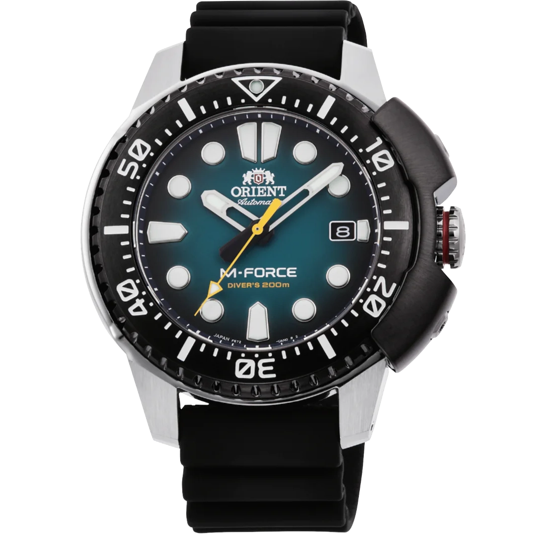 RA-AC0L04L Reloj Orient M-Force de hombre pulsera de caucho
