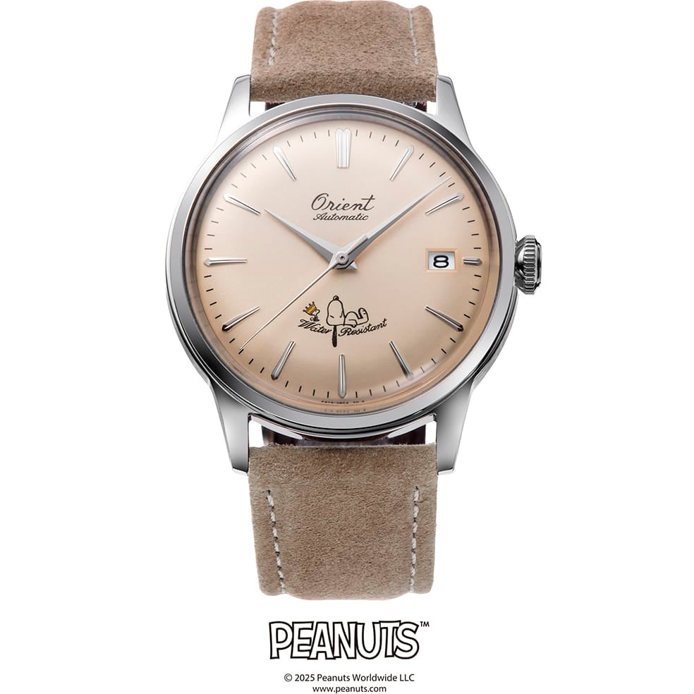 RA-AC0M17G Reloj Bambino x Snoopy de hombre correa de cuero 38 mm