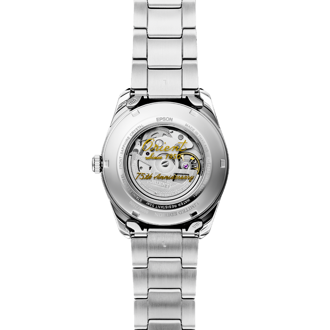 RA-AK0311N Reloj Orient de hombre pulsera de metal 75th Aniversario