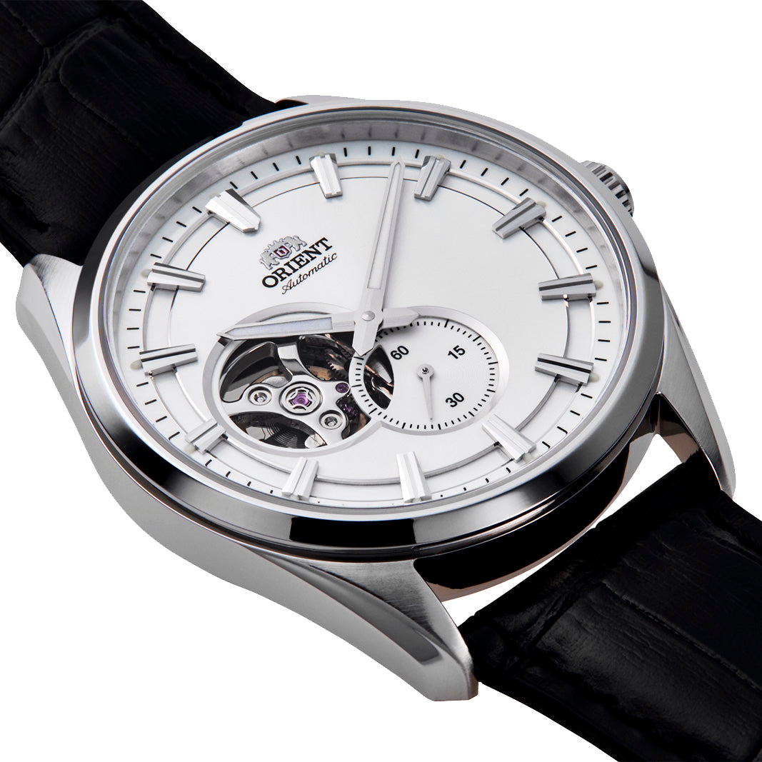 RA-AR0004S Reloj Orient Semi Skeleton de hombre correa de metal