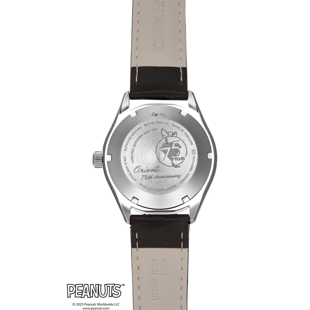 RA-AR0011S Reloj Orient Peanuts 75th Anniversary Corazón Abierto de hombre pulsera de piel