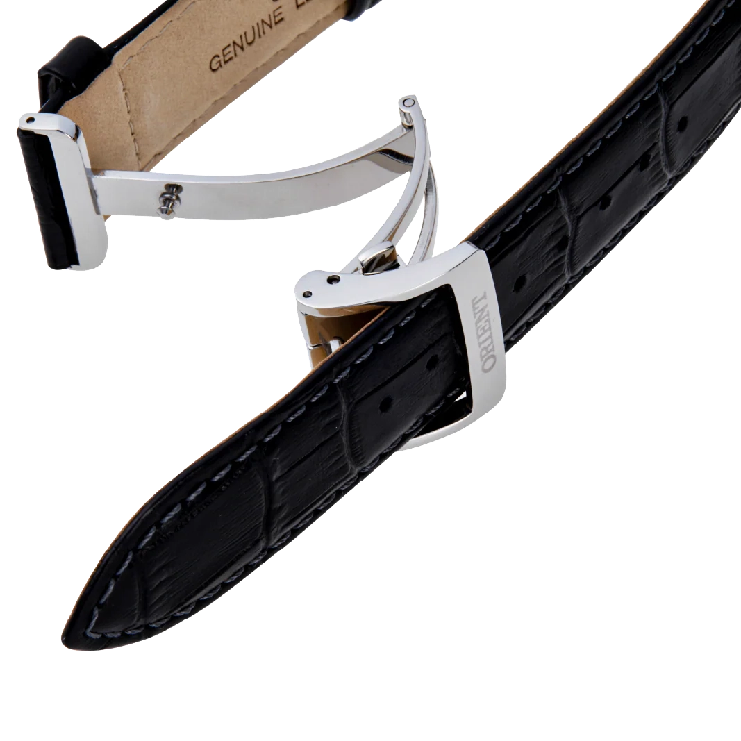 RA-AS0011S Reloj Orient Open Heart de hombre correa de piel