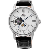 RA-AS0011S Reloj Orient Open Heart de hombre correa de piel