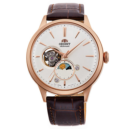 RA-AS0102S Reloj Orient Sun and Moon de hombre correa de metal
