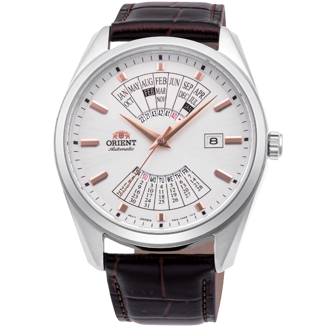 RA-BA0005S Orient Calendar Reloj de caballero correa de piel