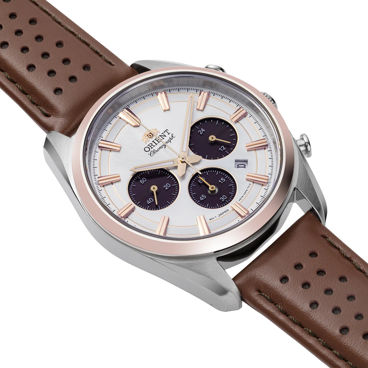 RA-TX0306S Orient Contemporary reloj de hombre coorea de piel