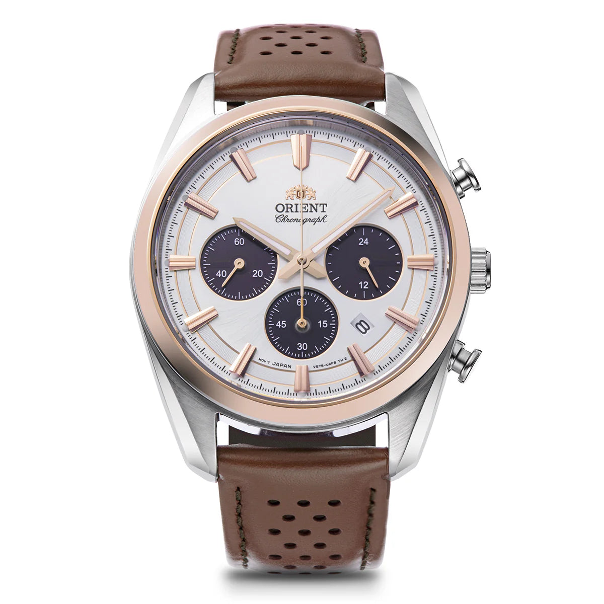 RA-TX0306S Orient Contemporary reloj de hombre coorea de piel