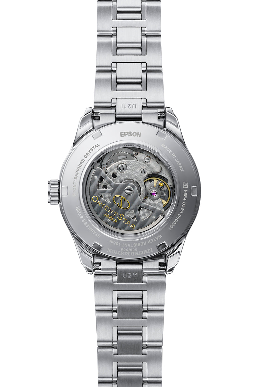 RE-AT0021L Reloj Orient Star Semi Skeleton de hombre correa de metal