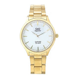 S278J Reloj QQ Análogo para Hombre Pulsera de Acero Inoxidable