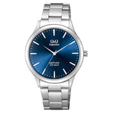 S278J Reloj QQ Análogo para Hombre Pulsera de Acero Inoxidable