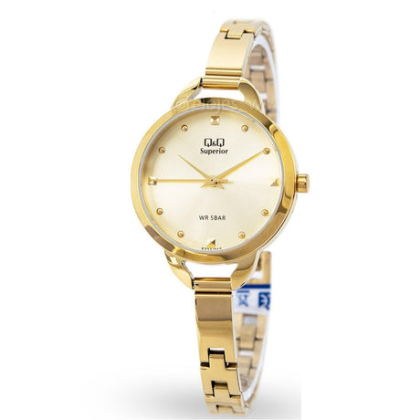 S327J Reloj QQ Análogo para Mujer Pulsera de Metal