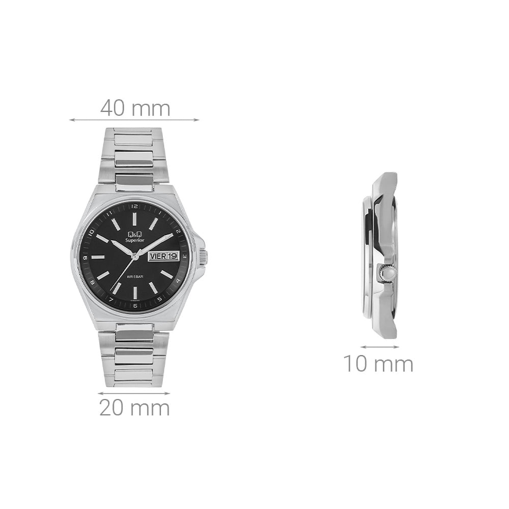 S397J Reloj QQ Análogo para Mujer Pulsera de Metal