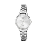 S401J Reloj QQ Análogo para Mujer Pulsera de Metal