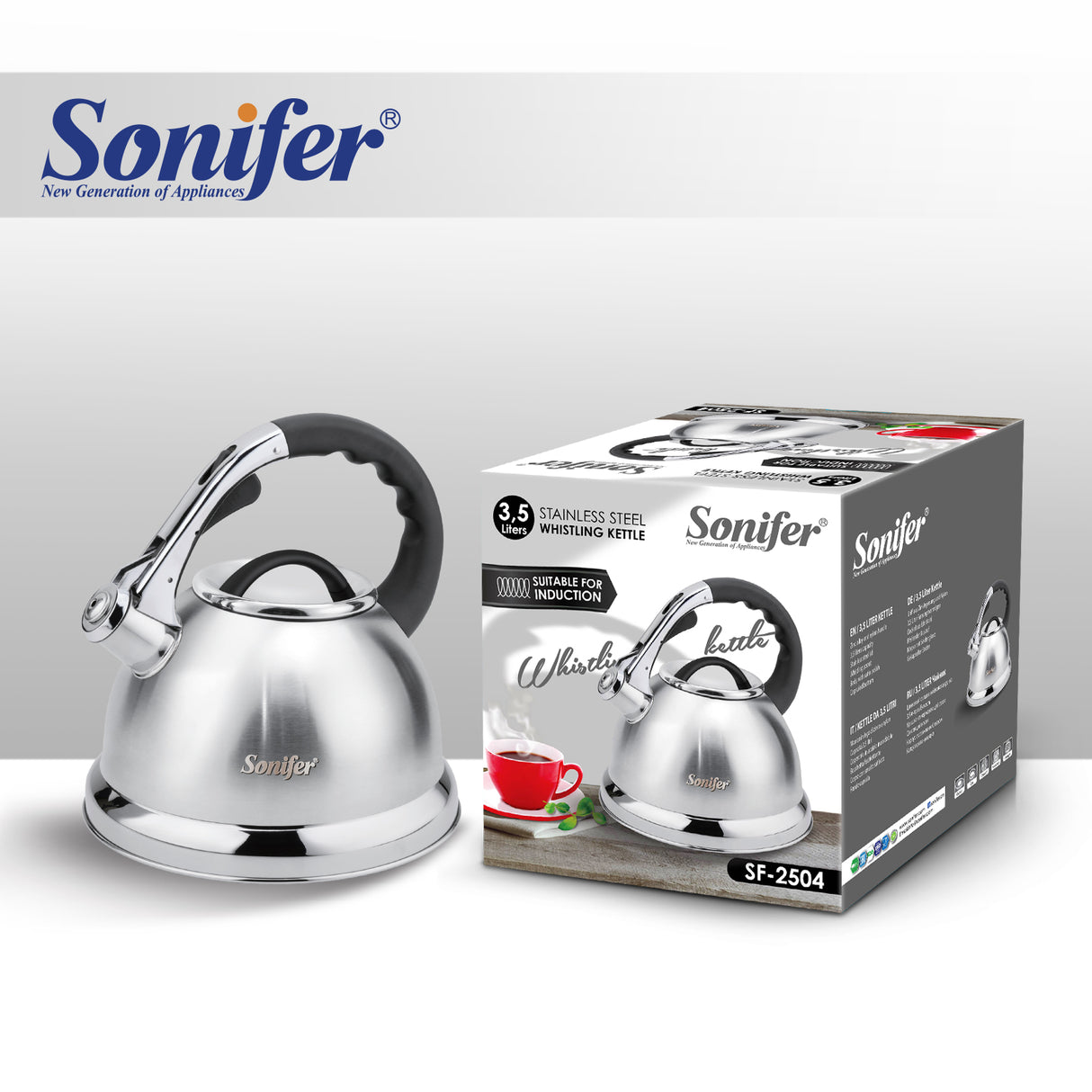 SF-2504 Jarrilla Sonifer de acero inoxidable