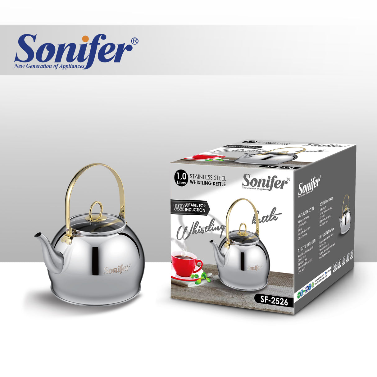 SF-2526 Jarrilla Sonifer de acero inoxidable