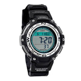 SGW-100 Reloj Casio para Hombre Pulsera de Caucho Digital Twin Sensor Illuminator