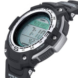 SGW-100 Reloj Casio para Hombre Pulsera de Caucho Digital Twin Sensor Illuminator