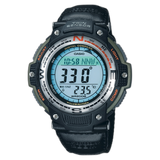 SGW-100 Reloj Casio para Hombre Pulsera de Caucho Digital Twin Sensor Illuminator