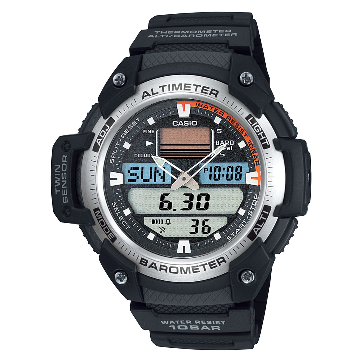 SGW-400H Reloj Casio de hombre correa de caucho