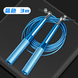 #JF10 Cuerda de salto profesional con mango de aluminio y cable de acero