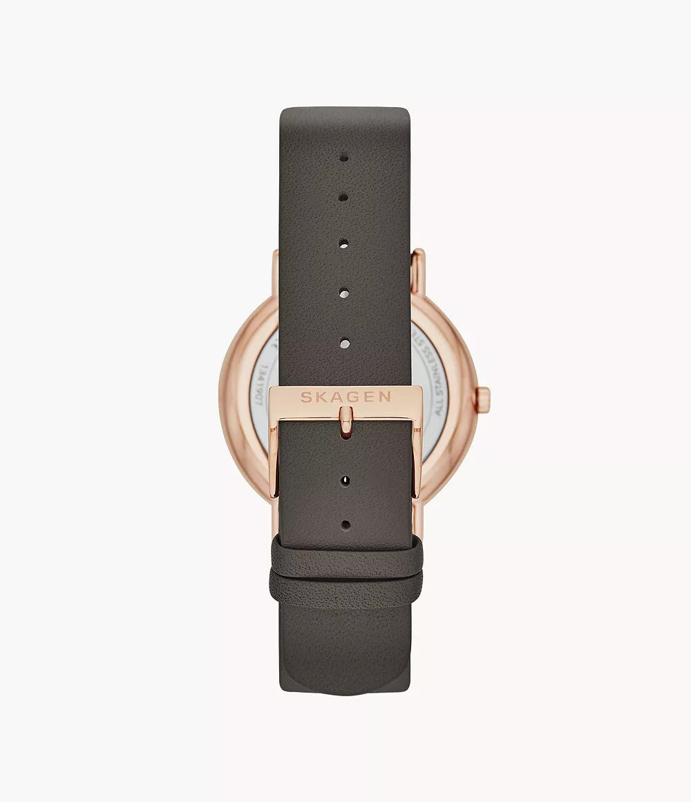 SKW2794 Reloj Skagen para dama pulsera de cuero