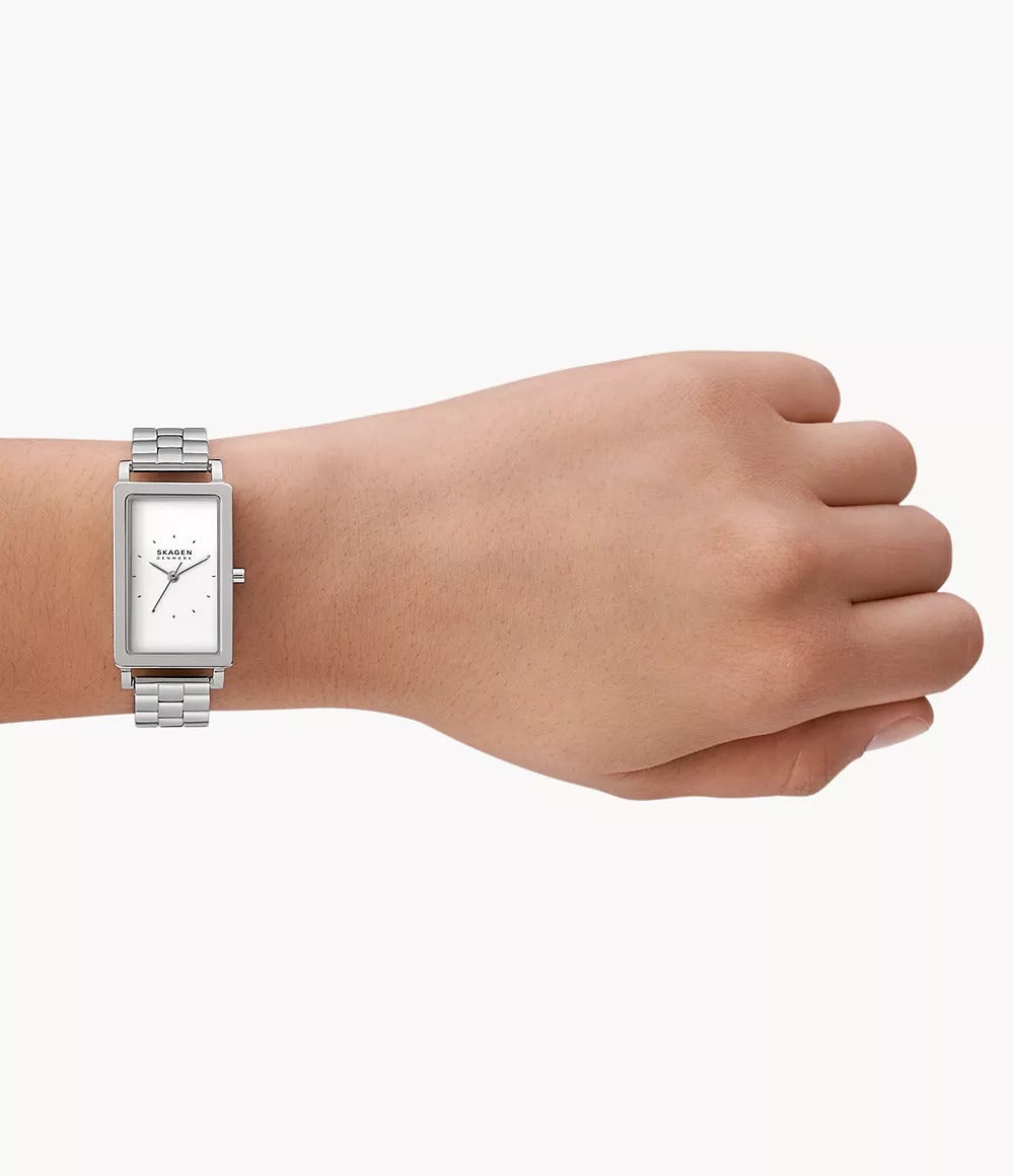 SKW3130 Reloj Skagen para dama pulsera de metal cuadrado