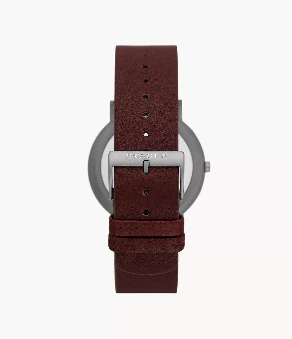 SKW6860 Reloj Skagen para caballero pulsera de cuero