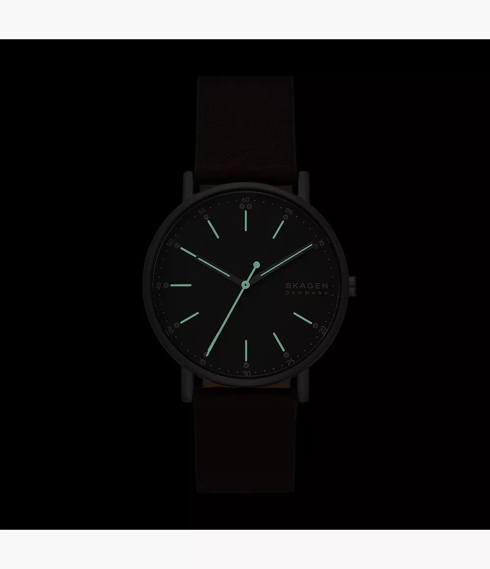 SKW6860 Reloj Skagen para caballero pulsera de cuero