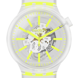 SO27E103 Reloj Swatch Yellowinjelly de caballero pulsera de caucho