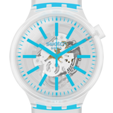SO27E105 Reloj Swatch Big Bold BlueInJelly unisex correa de caucho