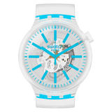 SO27E105 Reloj Swatch Big Bold BlueInJelly unisex correa de caucho