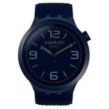 SO27N100 Reloj Swatch BBNavy unisex correa de silicona 41 mm