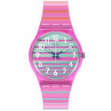 SO28P105 Reloj Swatch Electrifying Summer unisex pulsera de silicona