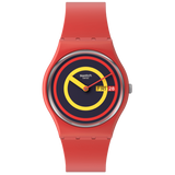 SO28R702 Reloj Swatch Concentric Red unisex pulsera de caucho