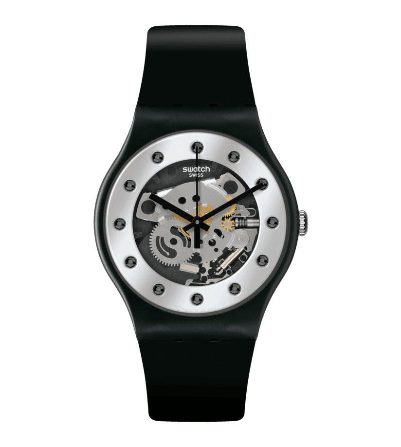 SO29B109 Reloj Swatch Análogo Unisex pulsera de Caucho