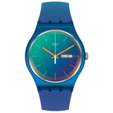 SO29N708 Reloj Swatch Fade To Teal unisex correa de caucho