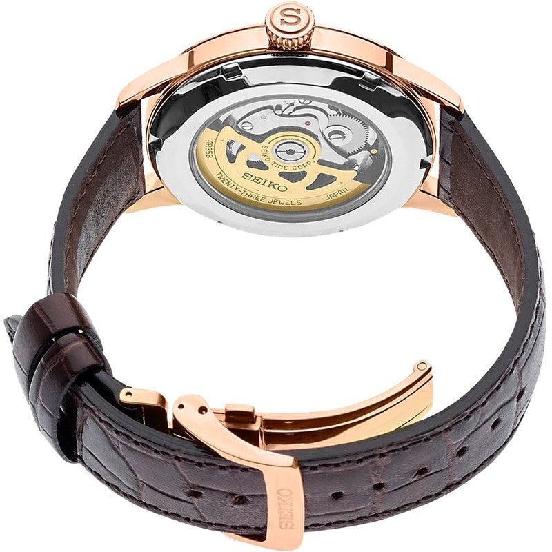 SRPB46J1 Reloj Seiko Presage de hombre banda de piel 40 mm