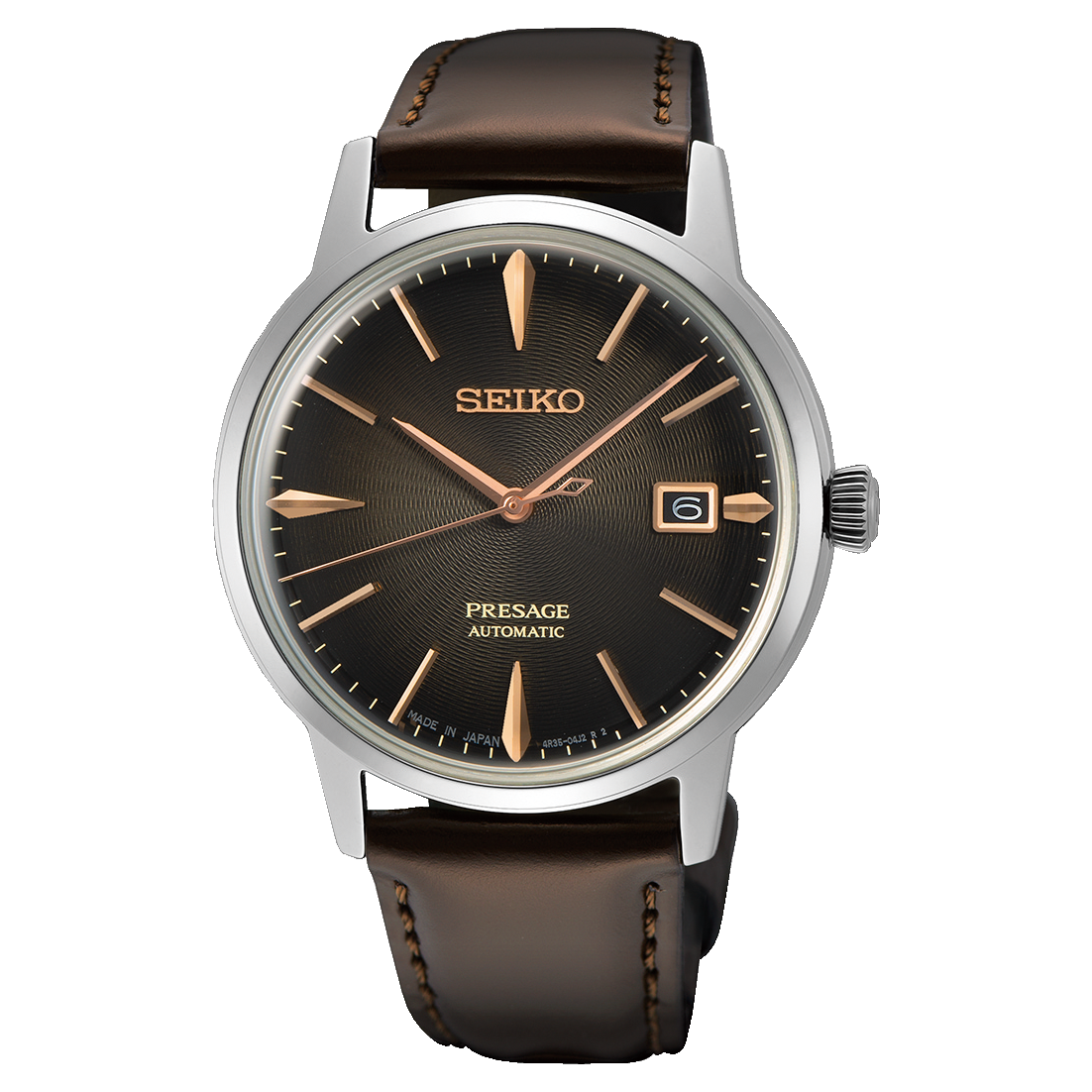 SRPJ17J1 Reloj Seiko Presage de hombre pulsera de cuero