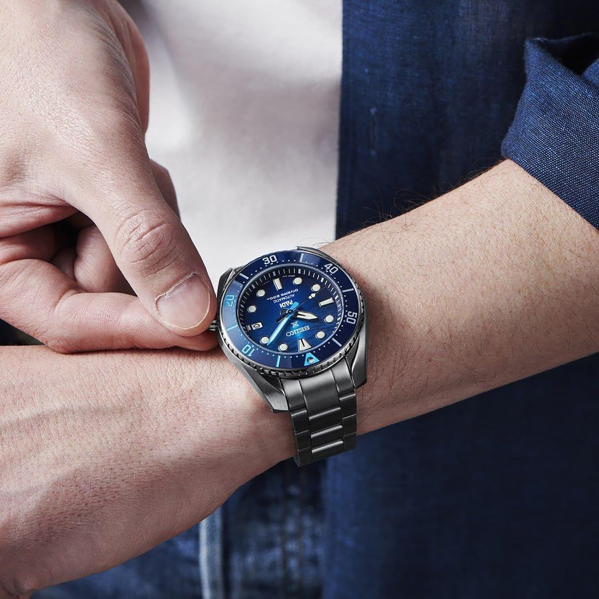 SRPK01K1 Reloj Seiko Diver de hombre Automático correa de metal