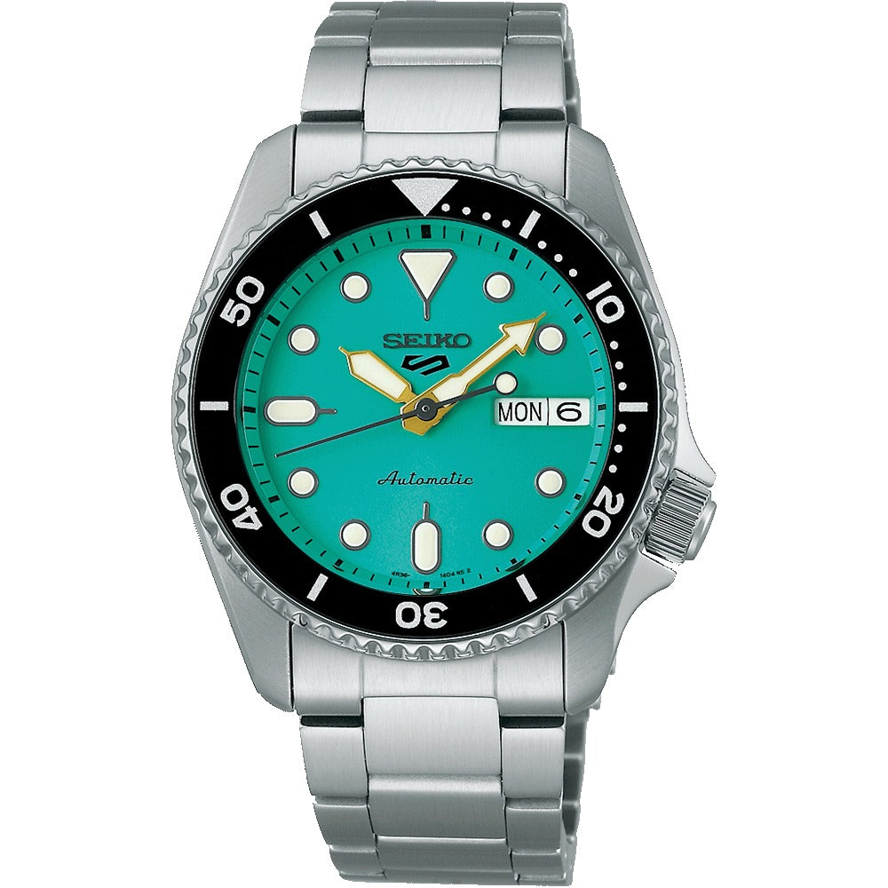 SRPK33K1 Reloj Seiko Serie 5 Análogo para Hombre pulsera de Metal