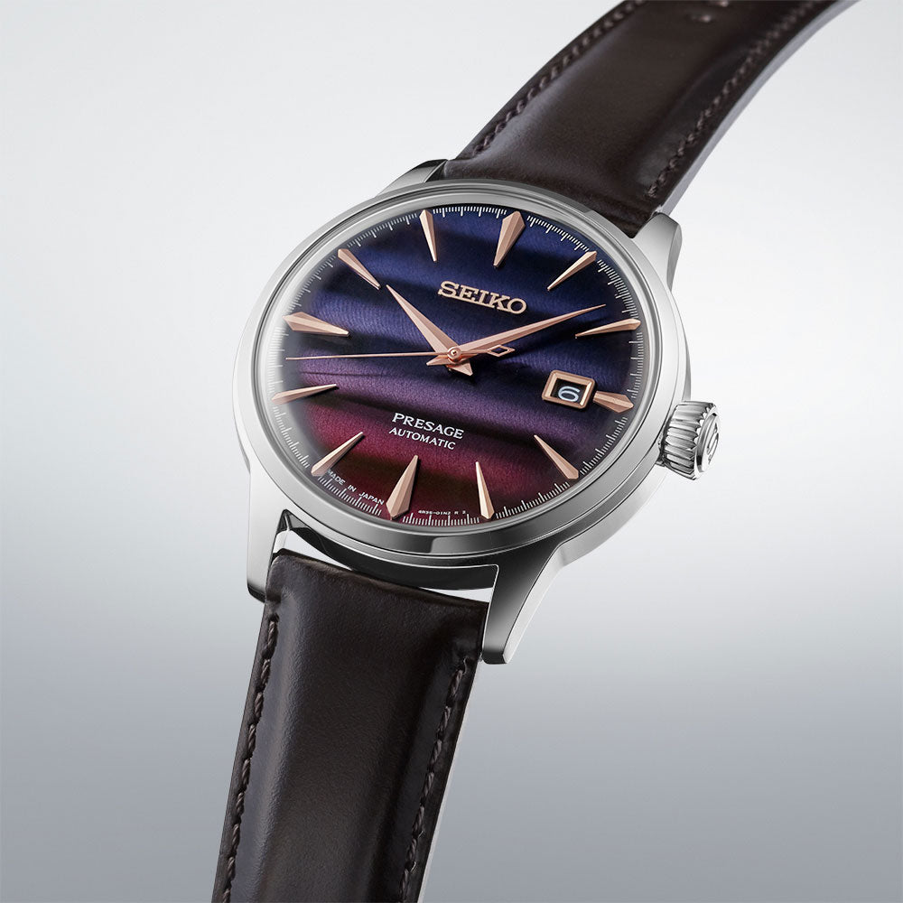 SRPL75J1 Reloj Seiko Presage de hombre correa de cuero