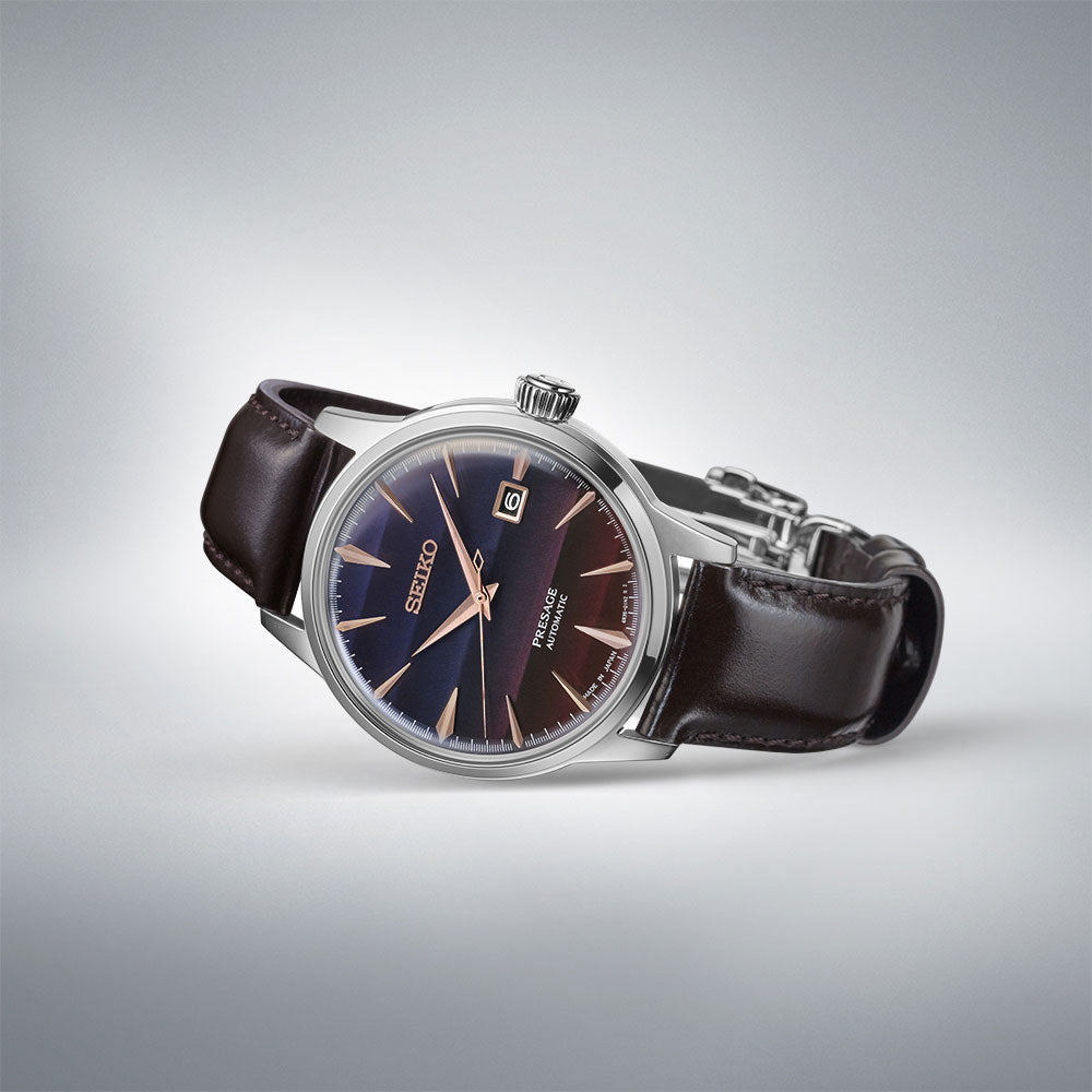 SRPL75J1 Reloj Seiko Presage de hombre correa de cuero