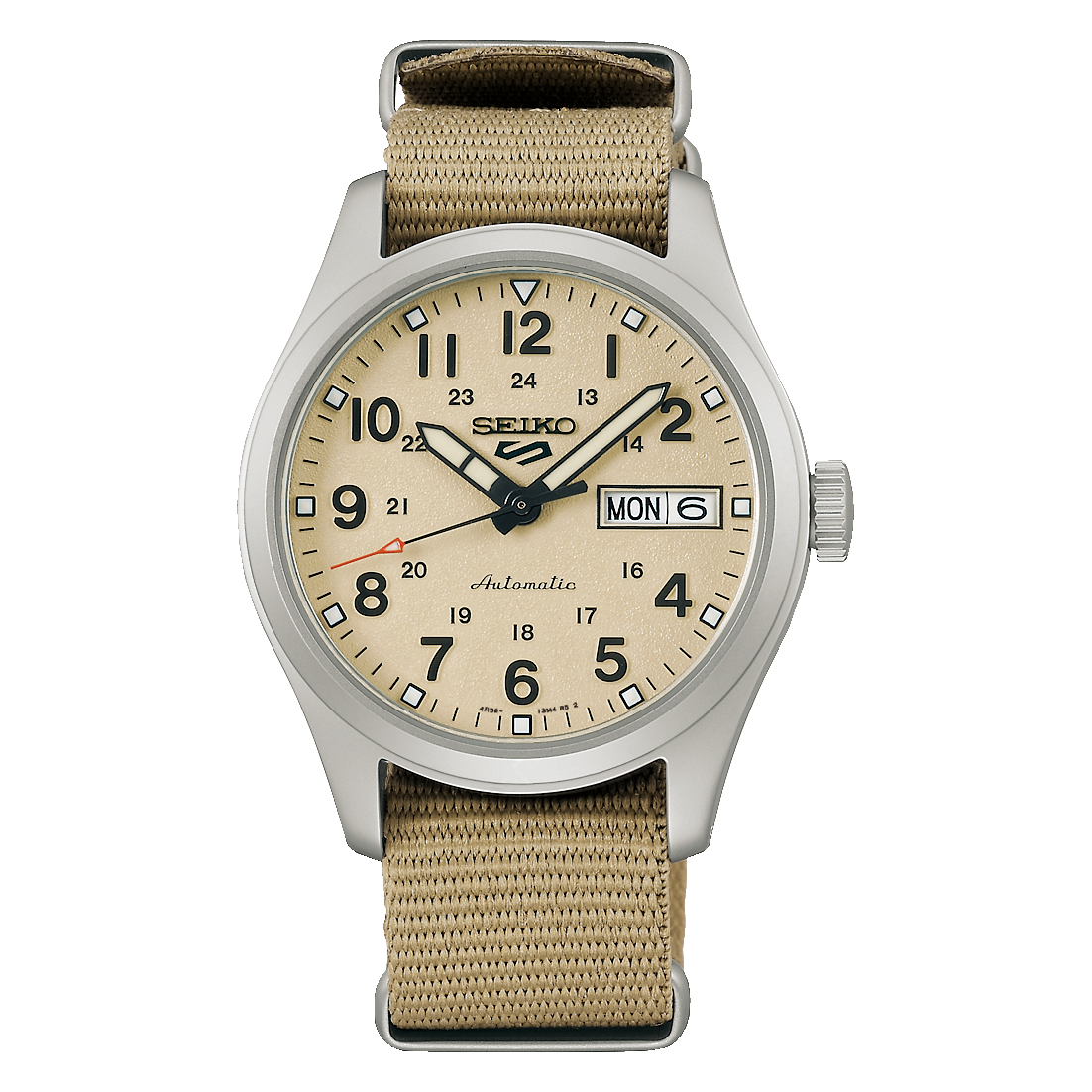 SRPL83K1 Reloj Seiko 5 Sports de hombre pulsera de tela 36 mm