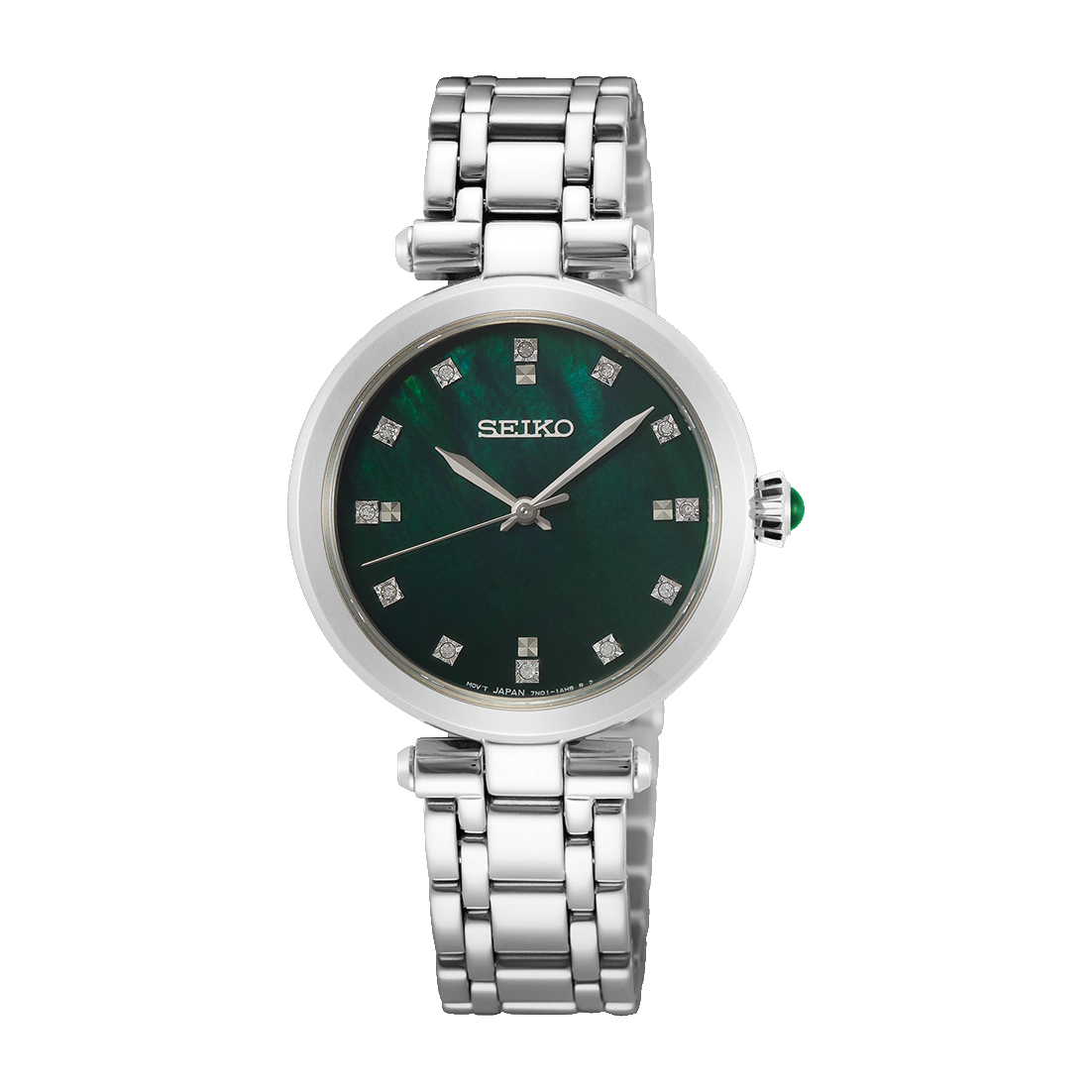 SRZ535 Reloj Seiko Classic de dama correa de acero inoxidable